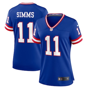 womens nike phil simms royal new york giants classic retired